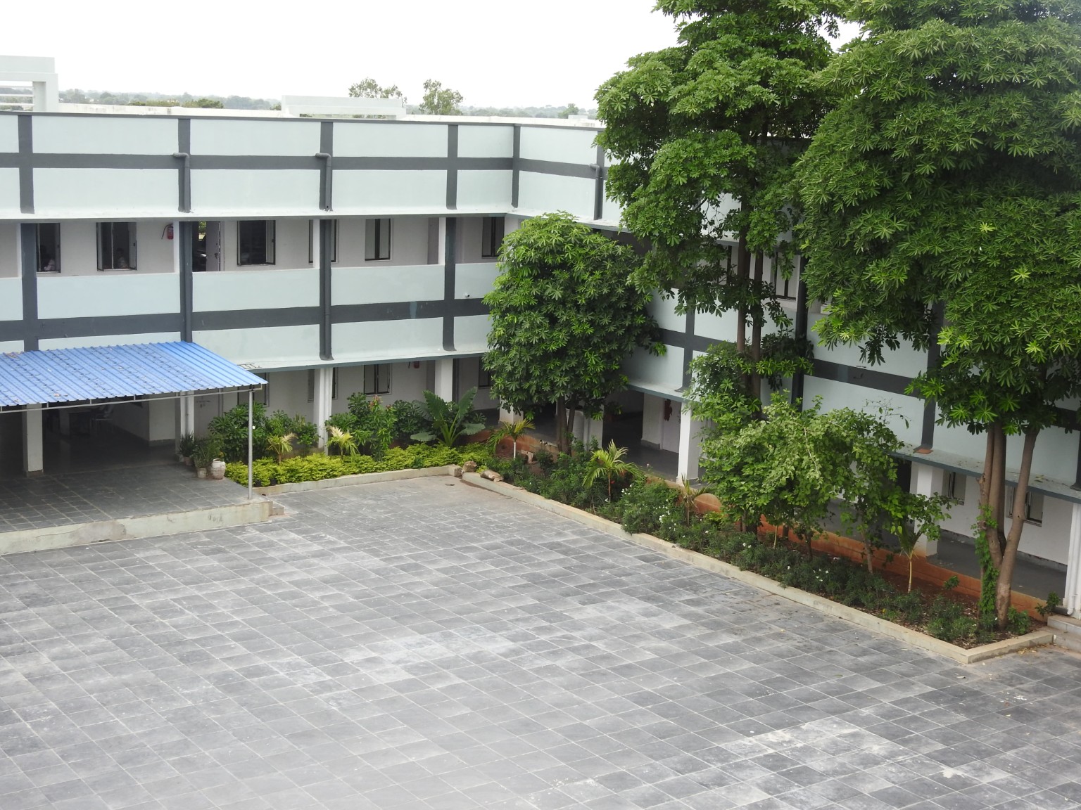 School Campus Courtyard